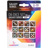 Gamegenic Galaxy Series - Mars - D6 Dice Set 16 mm (12 pcs) - Gap Games