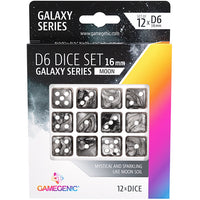 Gamegenic Galaxy Series - Moon - D6 Dice Set 16 mm (12 pcs) - Gap Games