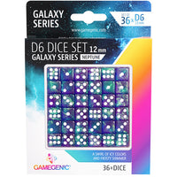 Gamegenic Galaxy Series - Neptune - D6 Dice Set 12 mm (36 pcs) - Gap Games