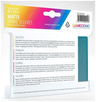 Gamegenic Matte Prime Card Sleeves Blue (66mm x 91mm) (100 Sleeves Per Pack) - Gap Games