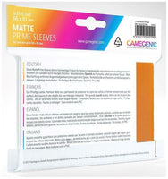 Gamegenic Matte Prime Card Sleeves Orange (66mm x 91mm) (100 Sleeves Per Pack) - Gap Games