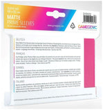 Gamegenic Matte Prime Card Sleeves Pink (66mm x 91mm) (100 Sleeves Per Pack) - Gap Games