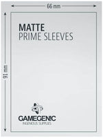 Gamegenic Matte Prime Card Sleeves Red (66mm x 91mm) (100 Sleeves Per Pack) - Gap Games