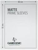 Gamegenic Matte Prime Card Sleeves Yellow (66mm x 91mm) (100 Sleeves Per Pack) - Gap Games