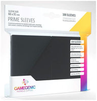 Gamegenic Prime Card Sleeves Black (66mm x 91mm) (100 Sleeves Per Pack) - Gap Games