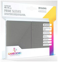 Gamegenic Prime Card Sleeves Dark Gray (66mm x 91mm) (100 Sleeves Per Pack) - Gap Games