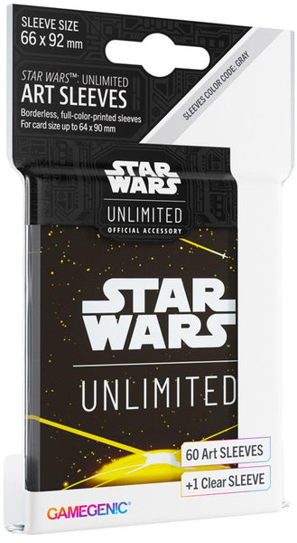 Gamegenic Star Wars Unlimited Art Sleeves - Card Back Yellow - Gap Games