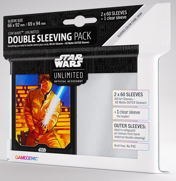 Gamegenic Star Wars Unlimited Art Sleeves Double Sleeving Pack - Luke Skywalker - Pre-Order - Gap Games