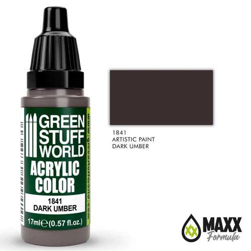 GREEN STUFF WORLD Acrylic Color - Dark Umber 17ml - Gap Games