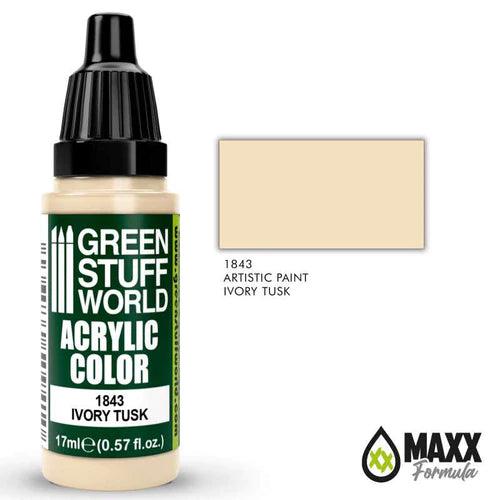 GREEN STUFF WORLD Acrylic Color - Ivory Tusk 17ml - Gap Games