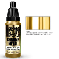 GREEN STUFF WORLD Chrome Paint - Antique Gold 17ml - Gap Games