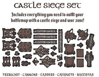 GTG Minis Tabletop Tokens - Castle Siege Set - Gap Games