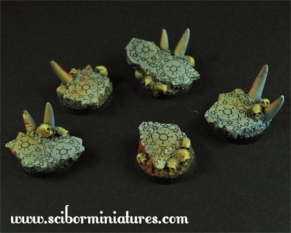 Hell 25mm round bases (5) - Gap Games