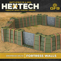 Hextech Terrain – Dropbase Delta Fortress Walls (26) - Pre-Order - Gap Games