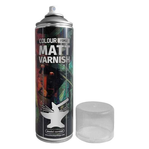 Colour Forge - Aerosol Spray Primer - Matt Varnish 500ml