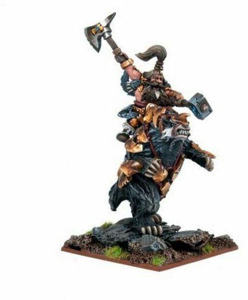 Kings of War: DWARF BERSERKER LORD ON BROCK - Gap Games