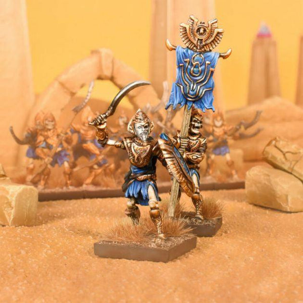 Kings of War: Empire of Dust Revenant Champion/Army Standard Bearer - Gap Games