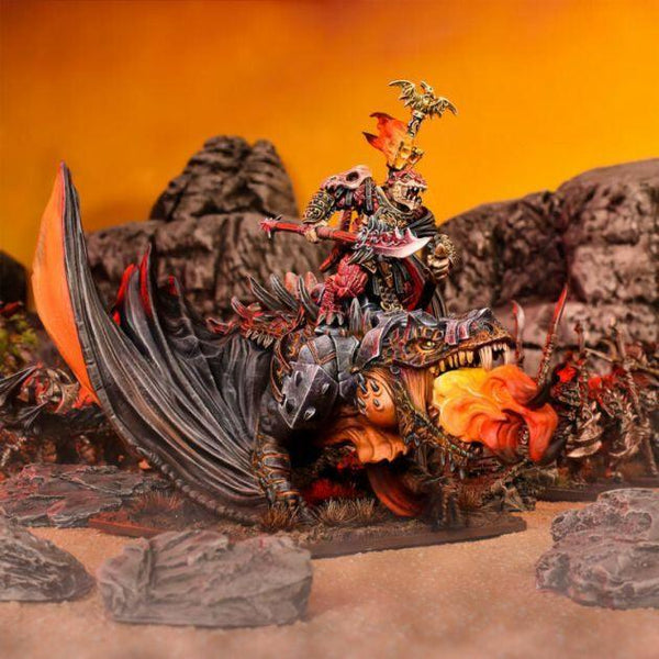 Kings of War: Salamander Clan Lord on Firedrake - Gap Games