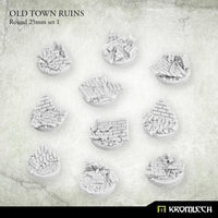 KROMLECH Old Town Ruins Round 25mm Set 1 (10) - Gap Games