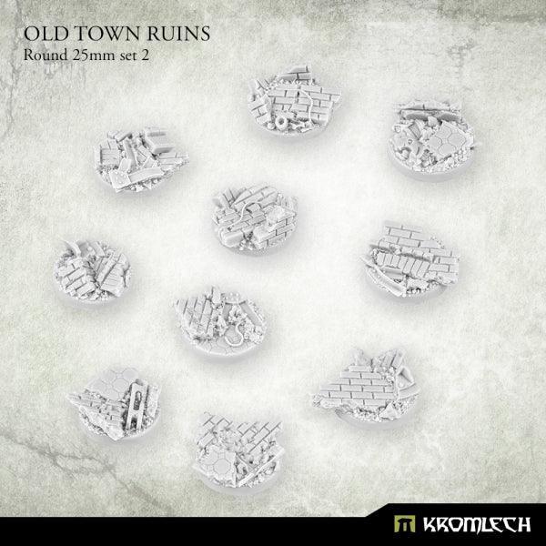 KROMLECH Old Town Ruins Round 25mm Set 2 (10) - Gap Games