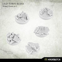 KROMLECH Old Town Ruins Round 32mm Set 1 (5) - Gap Games