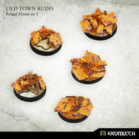 KROMLECH Old Town Ruins Round 32mm Set 1 (5) - Gap Games