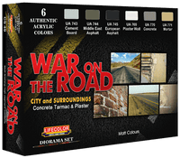 Lifecolor War on the Road 6 Colour Acrylic Paint Set - Gap Games