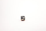 LPG Dice Set - Metal RPG Serif Black/Brass - Gap Games