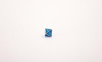 LPG Dice Set - Metal RPG Serif Blue/Silver - Gap Games