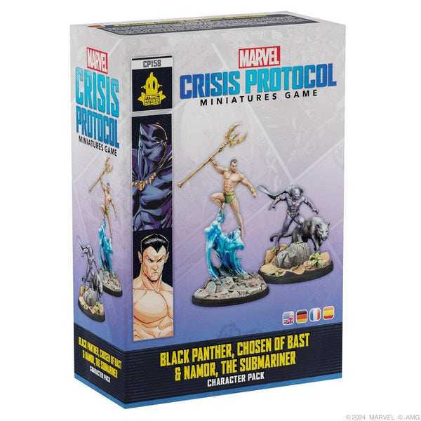 Marvel Crisis Protocol Miniatures Game Black Panther; Chosen of Bast & Namor - Gap Games