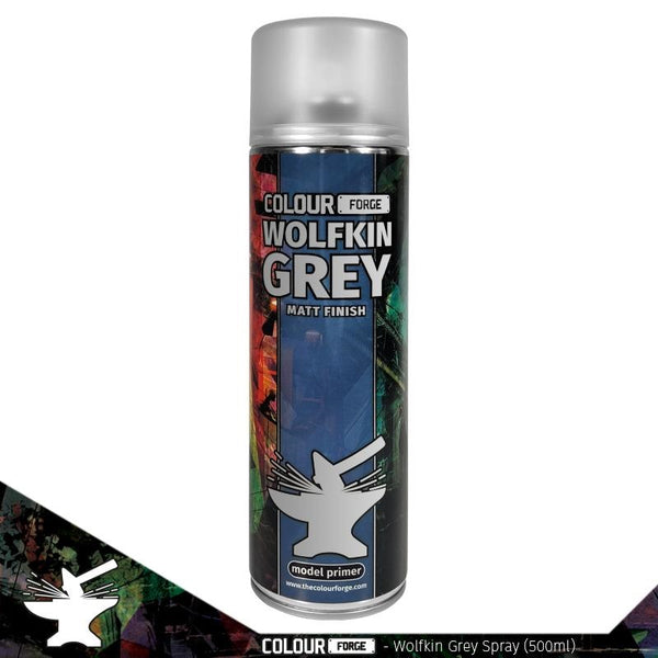 Colour Forge - Aerosol Spray Primer - Wolfskin Grey 500ml