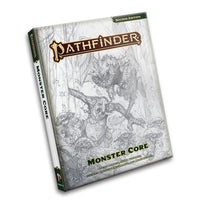 Pathfinder Second Edition Remaster: Monster Core Sketch Cover - Gap Games