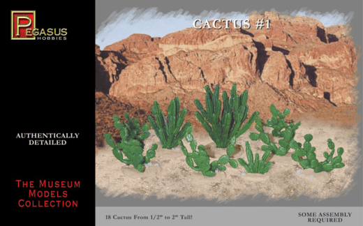 Pegasus 1/72 Cactus set #1 Plastic Model Kit [6507] - Gap Games