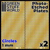 GREEN STUFF WORLD Photo-Etched Plates - Large Circles