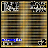 GREEN STUFF WORLD Photo-Etched Plates - Large Rectangles