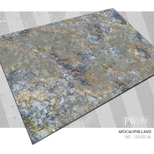 PWORK Wargames - Apocalypse Land - Wargames Terrain Mat - Gap Games