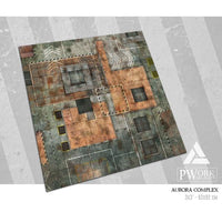 PWORK Wargames - Aurora Complex - Wargames Terrain Mat - Gap Games