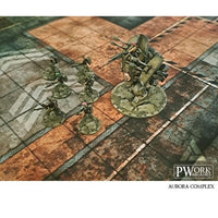 PWORK Wargames - Aurora Complex - Wargames Terrain Mat - Gap Games