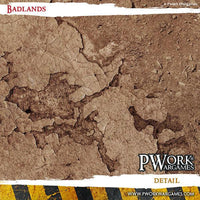 PWORK Wargames - Badlands - Wargames Terrain Mat - Gap Games