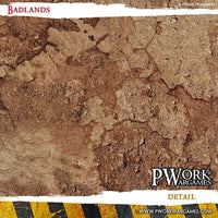 PWORK Wargames - Badlands - Wargames Terrain Mat - Gap Games