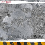 PWORK Wargames - City Ruins - Wargames Terrain Mat - Gap Games