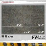 PWORK Wargames - Cobblestone - Wargames Terrain Mat - Gap Games