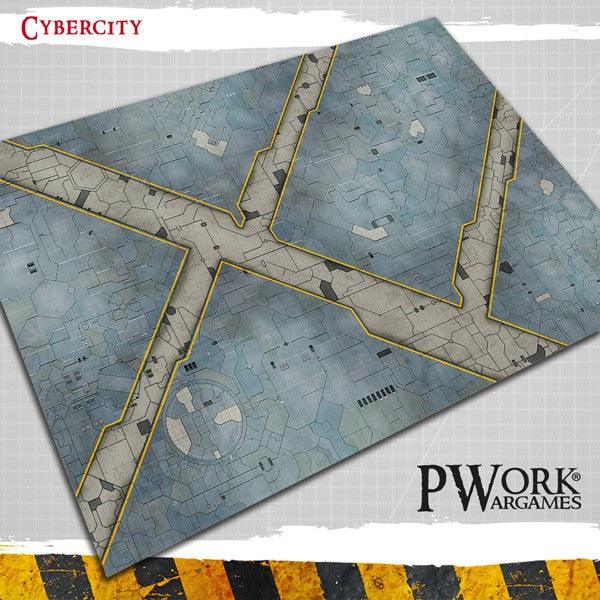 PWORK Wargames - Cyber City - Wargames Terrain Mat - Gap Games