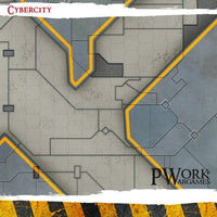 PWORK Wargames - Cyber City - Wargames Terrain Mat - Gap Games