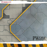 PWORK Wargames - Cyber City - Wargames Terrain Mat - Gap Games