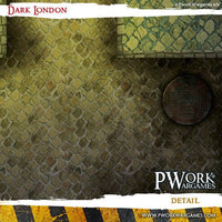 PWORK Wargames - Dark London - Wargames Terrain Mat - Gap Games