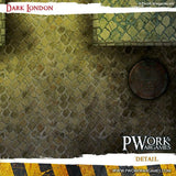 PWORK Wargames - Dark London - Wargames Terrain Mat - Gap Games