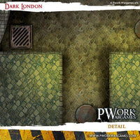 PWORK Wargames - Dark London - Wargames Terrain Mat - Gap Games