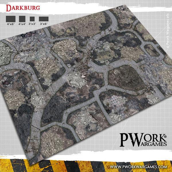 PWORK Wargames - Darkburg - Wargames Terrain Mat - Gap Games