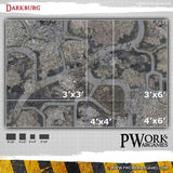 PWORK Wargames - Darkburg - Wargames Terrain Mat - Gap Games